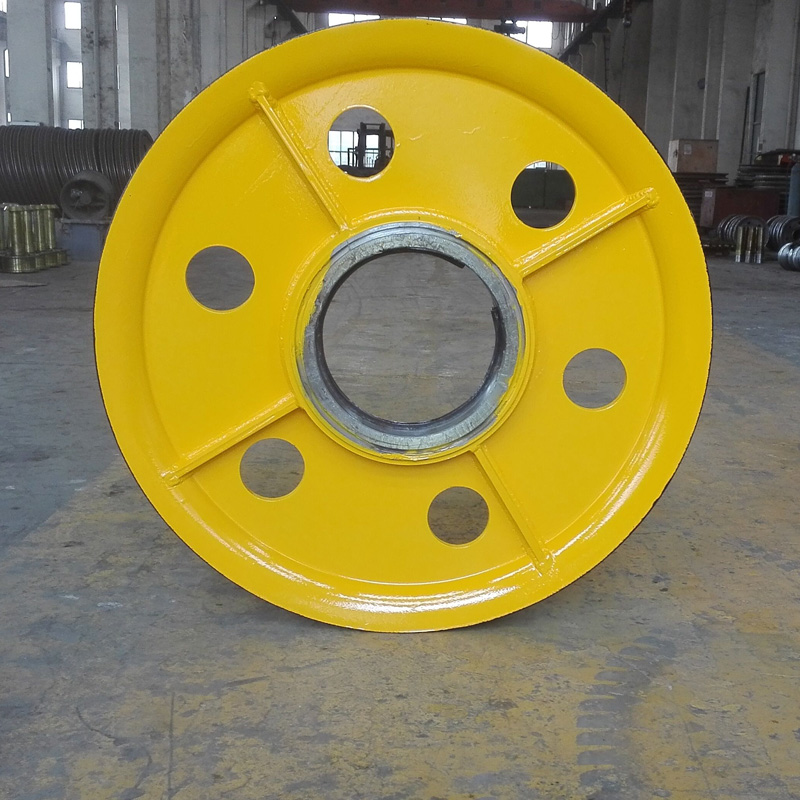 Hot rolling pulley