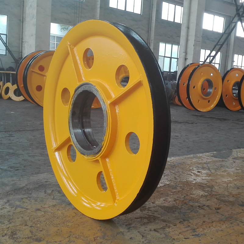 Hot rolling pulley